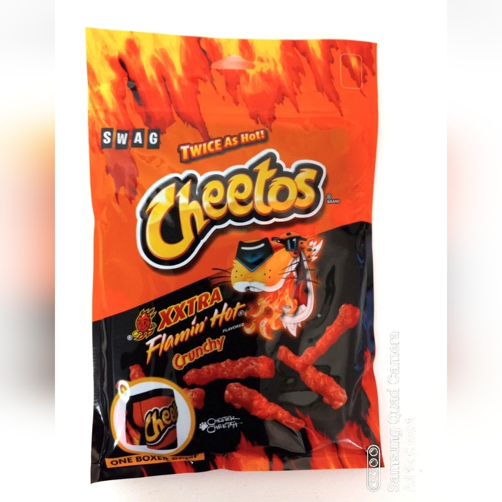 Mens SWAG Boxer Brief XXTRA Flamin Hot Cheetos Crunchy Size Medium
